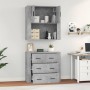 Concrete gray plywood tall sideboard by , Sideboards - Ref: Foro24-3185387, Price: 170,61 €, Discount: %