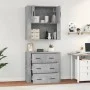 Hohes Sideboard aus betongrauem Sperrholz von , Sideboards - Ref: Foro24-3185387, Preis: 170,61 €, Rabatt: %