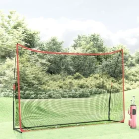Black and red polyester golf training net 305x91x213 cm by , Golf learning material - Ref: Foro24-93751, Price: 109,81 €, Dis...