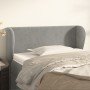 Cabecero de terciopelo gris claro 83x23x78/88 cm en Cabeceros y pies de cama | Comprar online en Foro24