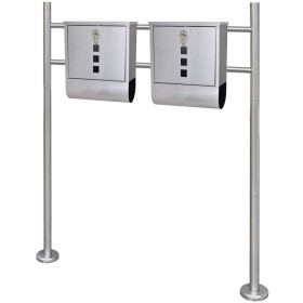 2 mailboxes with stainless steel support by , mailboxes - Ref: Foro24-271746, Price: 128,94 €, Discount: %