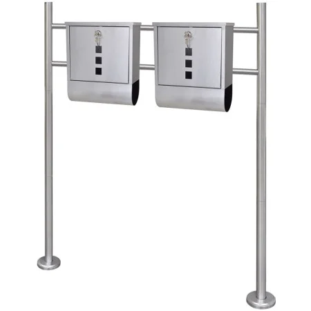 2 mailboxes with stainless steel support by , mailboxes - Ref: Foro24-271746, Price: 127,23 €, Discount: %