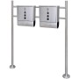2 buzones con soporte de acero inoxidable de , Buzones de correo - Ref: Foro24-271746, Precio: 126,30 €, Descuento: %