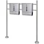 2 mailboxes with stainless steel support by , mailboxes - Ref: Foro24-271746, Price: 127,23 €, Discount: %