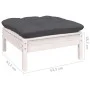 Gartenmöbel 12-teilig mit Kissen aus weißem Kiefernholz von , Gartensets - Ref: Foro24-3097068, Preis: 1,00 €, Rabatt: %