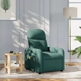 Sillón de masaje reclinable de tela verde oscuro by , Armchairs - Ref: Foro24-374212, Price: 202,05 €, Discount: %