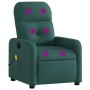 Dunkelgrüner Stoff-Massagestuhl mit Liegefunktion von , Sessel - Ref: Foro24-374212, Preis: 205,12 €, Rabatt: %