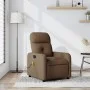 Sillón reclinable con masaje de tela marrón by , Armchairs - Ref: Foro24-374210, Price: 218,54 €, Discount: %