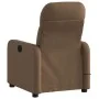 Sillón reclinable con masaje de tela marrón by , Armchairs - Ref: Foro24-374210, Price: 218,54 €, Discount: %