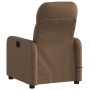 Sillón reclinable con masaje de tela marrón by , Armchairs - Ref: Foro24-374210, Price: 222,10 €, Discount: %
