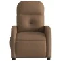 Sillón reclinable con masaje de tela marrón by , Armchairs - Ref: Foro24-374210, Price: 218,54 €, Discount: %
