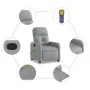 Sillón reclinable de masaje de tela gris claro de , Sillones - Ref: Foro24-374206, Precio: 200,11 €, Descuento: %