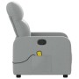 Sillón reclinable de masaje de tela gris claro by , Armchairs - Ref: Foro24-374206, Price: 203,12 €, Discount: %