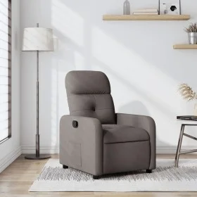 Sillón reclinable de tela gris taupe by , Armchairs - Ref: Foro24-374204, Price: 186,03 €, Discount: %