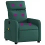 Sillón de masaje reclinable de tela verde oscuro de , Sillones - Ref: Foro24-374180, Precio: 208,85 €, Descuento: %