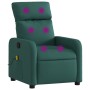 Sillón de masaje reclinable de tela verde oscuro de , Sillones - Ref: Foro24-374180, Precio: 212,13 €, Descuento: %