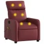 Sillón de masaje reclinable cuero sintético rojo tinto by , Armchairs - Ref: Foro24-374194, Price: 249,90 €, Discount: %