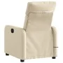 Sillón de masaje reclinable de tela crema de , Sillones - Ref: Foro24-374182, Precio: 225,17 €, Descuento: %
