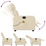 Sillón de masaje reclinable de tela crema by , Armchairs - Ref: Foro24-374182, Price: 229,00 €, Discount: %