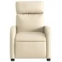 Sillón de masaje reclinable de tela crema de , Sillones - Ref: Foro24-374182, Precio: 225,17 €, Descuento: %