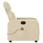 Sillón de masaje reclinable de tela crema de , Sillones - Ref: Foro24-374182, Precio: 225,17 €, Descuento: %