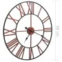 Wanduhr aus rotem Metall 58 cm von vidaXL, Wanduhren - Ref: Foro24-283864, Preis: 49,53 €, Rabatt: %