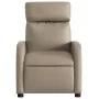 Sillón de masaje reclinable cuero sintético color capuchino by , Armchairs - Ref: Foro24-374196, Price: 222,45 €, Discount: %
