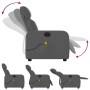 Sillón de masaje reclinable de tela gris oscuro by , Armchairs - Ref: Foro24-374175, Price: 223,41 €, Discount: %