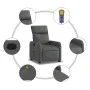 Sillón de masaje reclinable de tela gris oscuro by , Armchairs - Ref: Foro24-374175, Price: 223,41 €, Discount: %