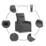 Sillón de masaje reclinable de tela gris oscuro by , Armchairs - Ref: Foro24-374175, Price: 223,41 €, Discount: %
