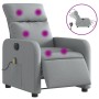 Sillón reclinable de masaje eléctrico tela gris claro de , Sillones - Ref: Foro24-3206690, Precio: 252,70 €, Descuento: %