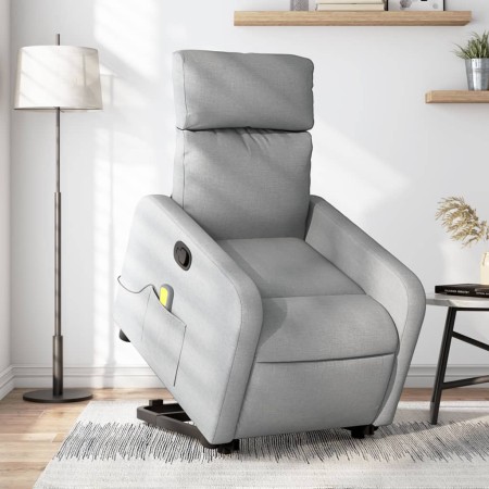 Leicht grauer Stoff-Fußmassagestuhl mit Liegefunktion. von , Sessel - Ref: Foro24-3206708, Preis: 283,67 €, Rabatt: %