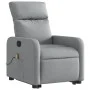 Leicht grauer Stoff-Fußmassagestuhl mit Liegefunktion. von , Sessel - Ref: Foro24-3206708, Preis: 303,35 €, Rabatt: %