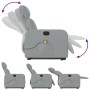Leicht grauer Stoff-Fußmassagestuhl mit Liegefunktion. von , Sessel - Ref: Foro24-3206708, Preis: 283,67 €, Rabatt: %