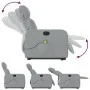 Sillón de masaje reclinable de pie de tela gris claro by , Armchairs - Ref: Foro24-3206708, Price: 303,35 €, Discount: %
