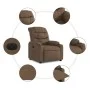 Elektrischer brauner Stoffsessel mit Liegefunktion. von , Sessel - Ref: Foro24-3206631, Preis: 294,57 €, Rabatt: %