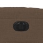 Sillón reclinable eléctrico de tela marrón by , Armchairs - Ref: Foro24-3206631, Price: 288,81 €, Discount: %