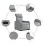 Hellgrauer Stoff-Liegesessel mit Aufstehhilfe. von , Sessel - Ref: Foro24-3206699, Preis: 257,98 €, Rabatt: %