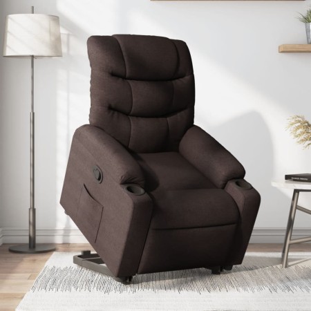 Verstellbarer Aufstehsessel aus dunkelbraunem Stoff von , Sessel - Ref: Foro24-3206650, Preis: 272,18 €, Rabatt: %