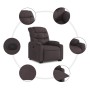 Verstellbarer Aufstehsessel aus dunkelbraunem Stoff von , Sessel - Ref: Foro24-3206650, Preis: 272,18 €, Rabatt: %