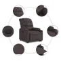 Verstellbarer Aufstehsessel aus dunkelbraunem Stoff von , Sessel - Ref: Foro24-3206650, Preis: 329,18 €, Rabatt: %