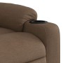 Elektrischer verstellbarer Aufstehsessel aus braunem Stoff. von , Sessel - Ref: Foro24-3206667, Preis: 350,66 €, Rabatt: %