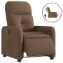 Sillón reclinable eléctrico de tela marrón de , Sillones - Ref: Foro24-3206781, Precio: 239,04 €, Descuento: %