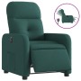Sillón reclinable eléctrico tela verde oscuro by , Armchairs - Ref: Foro24-3206783, Price: 231,46 €, Discount: %