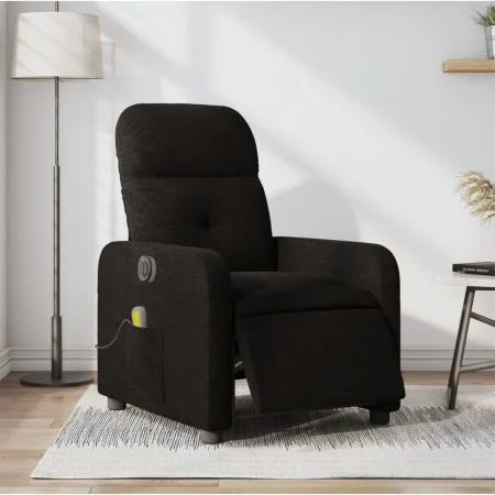 Sillón reclinable de masaje eléctrico tela negro by , Armchairs - Ref: Foro24-3206788, Price: 264,09 €, Discount: %