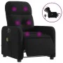 Sillón reclinable de masaje eléctrico tela negro by , Armchairs - Ref: Foro24-3206788, Price: 264,09 €, Discount: %