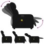 Sillón reclinable de masaje eléctrico tela negro by , Armchairs - Ref: Foro24-3206788, Price: 264,02 €, Discount: %
