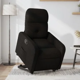Sillón reclinable elevable tela negro de , Sillones - Ref: Foro24-3206797, Precio: 271,92 €, Descuento: %