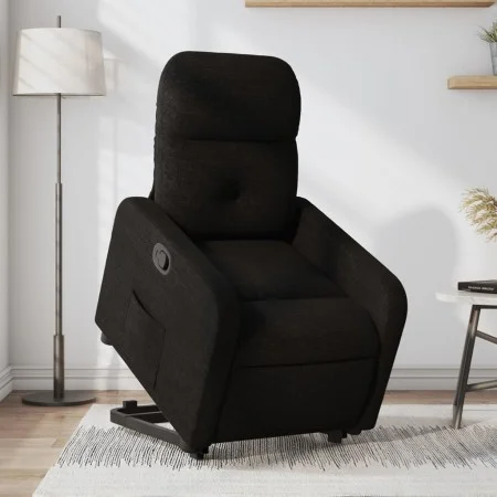 Sillón reclinable elevable tela negro by , Armchairs - Ref: Foro24-3206797, Price: 271,92 €, Discount: %