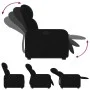 Sillón reclinable elevable tela negro by , Armchairs - Ref: Foro24-3206797, Price: 271,92 €, Discount: %